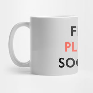 Flat Pluto Society (Dark) Mug